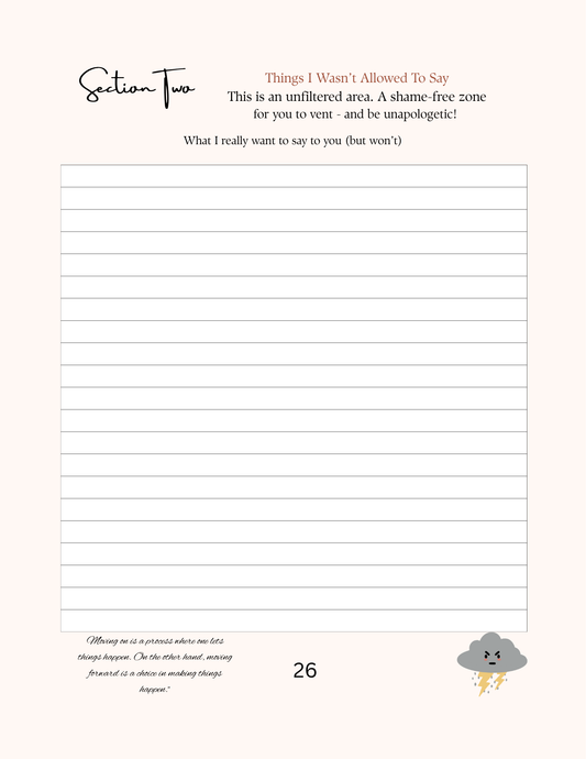 Divorce Recovery Journal | DIGITAL DOWNLOAD | Rookie Roo Journals