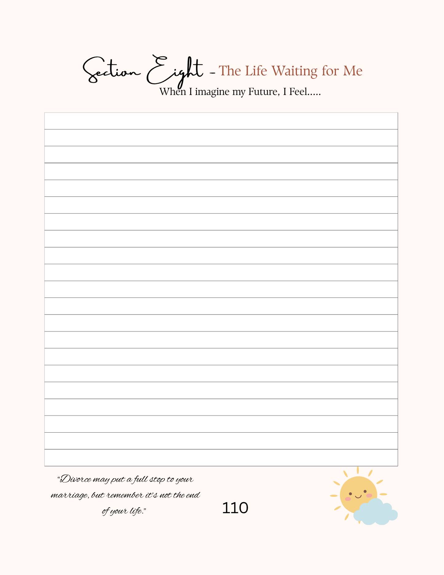 Divorce Recovery Journal | DIGITAL DOWNLOAD | Rookie Roo Journals