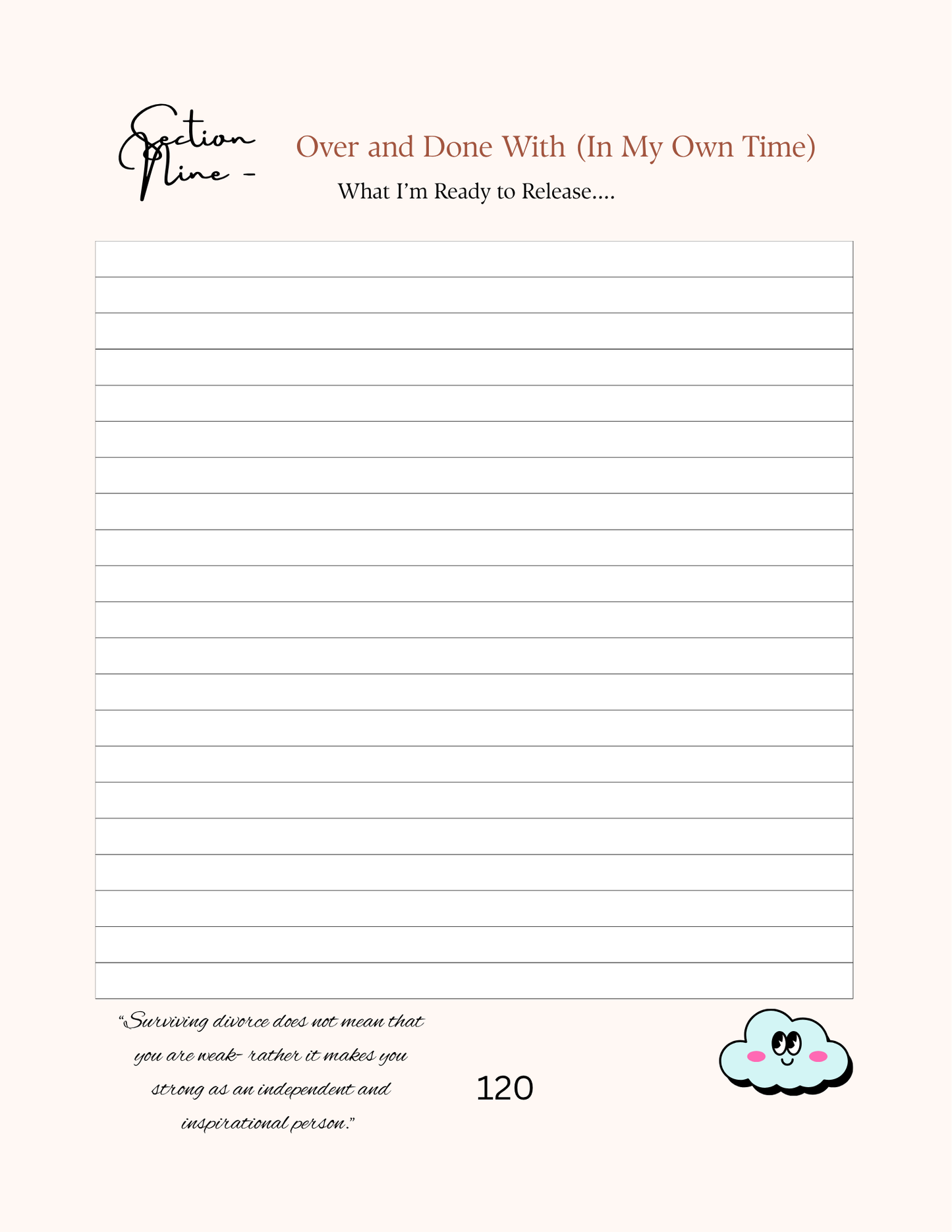 Divorce Recovery Journal | DIGITAL DOWNLOAD | Rookie Roo Journals