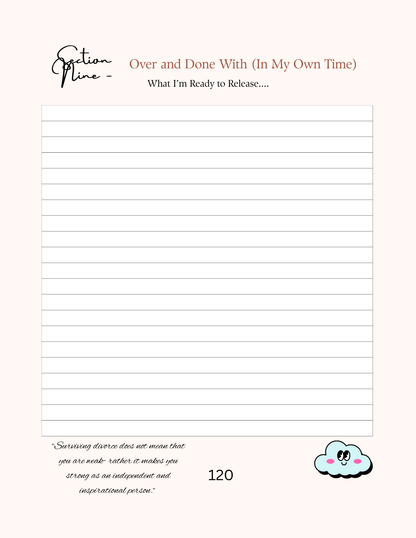 Divorce Recovery Journal | DIGITAL DOWNLOAD | Rookie Roo Journals