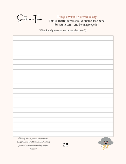 Divorce Recovery Journal | Empowerment Tool With Prompts | Rookie Roo Journals