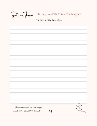 Divorce Recovery Journal | DIGITAL DOWNLOAD | Rookie Roo Journals