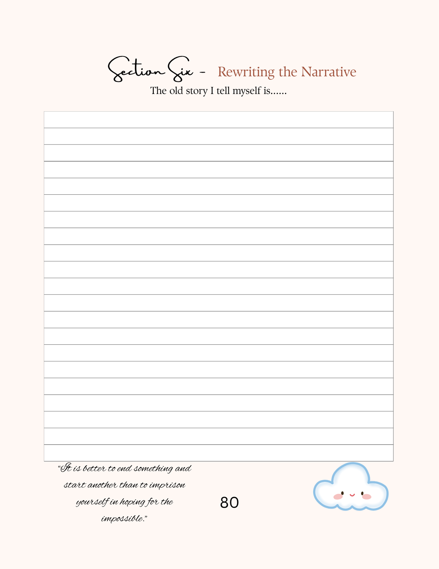 Divorce Recovery Journal | DIGITAL DOWNLOAD | Rookie Roo Journals