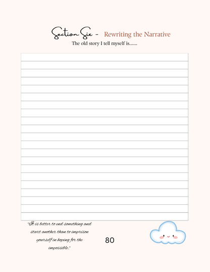 Divorce Recovery Journal | DIGITAL DOWNLOAD | Rookie Roo Journals