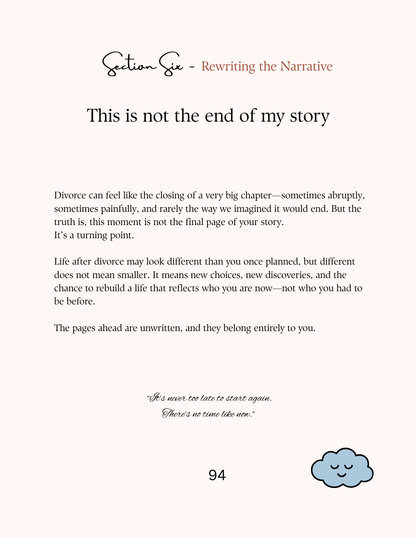 Divorce Recovery Journal | DIGITAL DOWNLOAD | Rookie Roo Journals