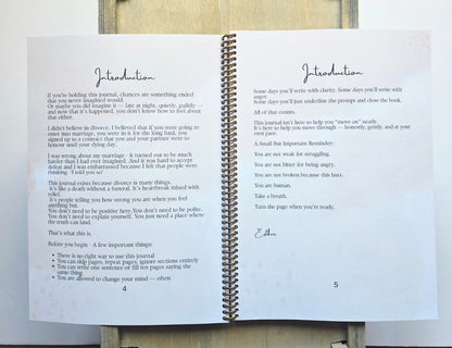 Divorce Recovery Journal | Empowerment Tool With Prompts | Rookie Roo Journals