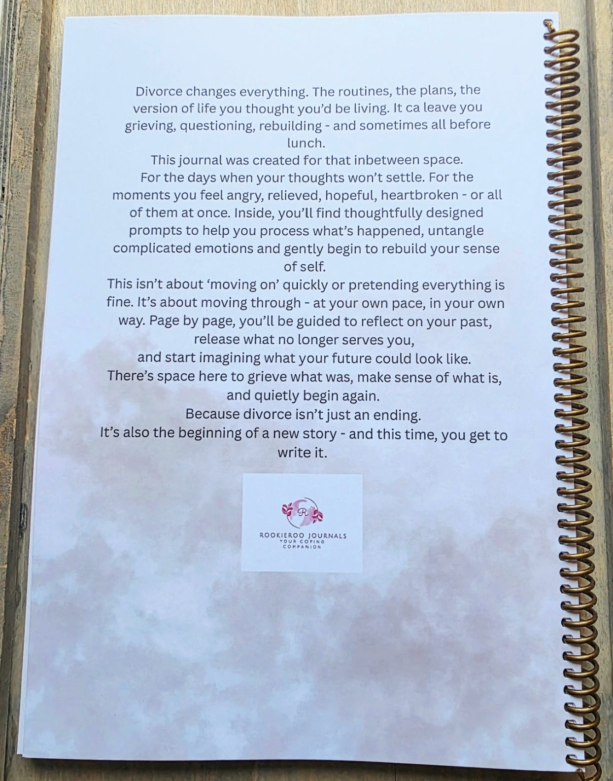 Divorce Recovery Journal | Empowerment Tool With Prompts | Rookie Roo Journals