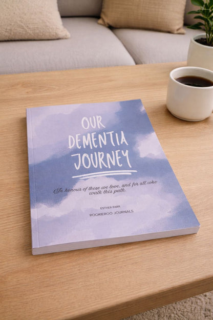 Our Dementia Journey Book |A Caregivers companion Journal with Prompts | Rookie Roo Journals